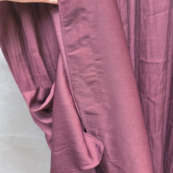Anthropologie Size XS Burgundy Red Maxi Skirt Front Slit - Picture 5 of 6